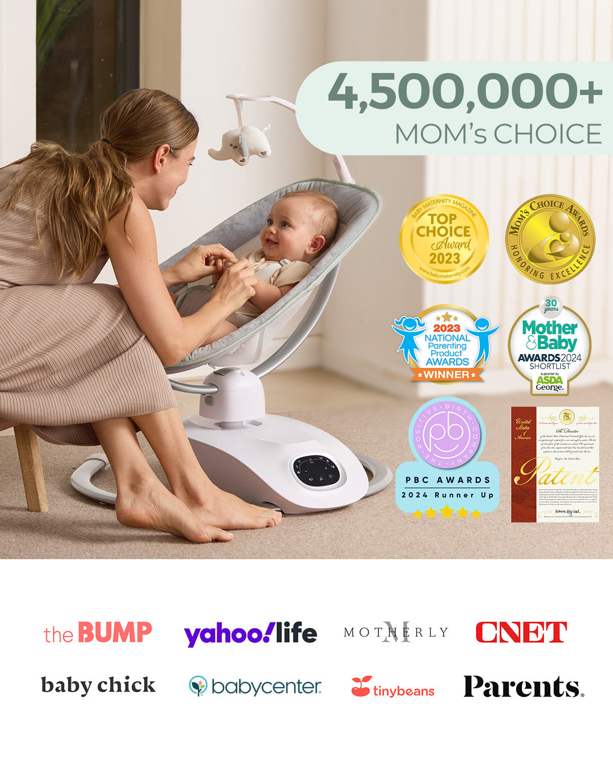 CocoSway 3D-Motion Electric Baby Swing