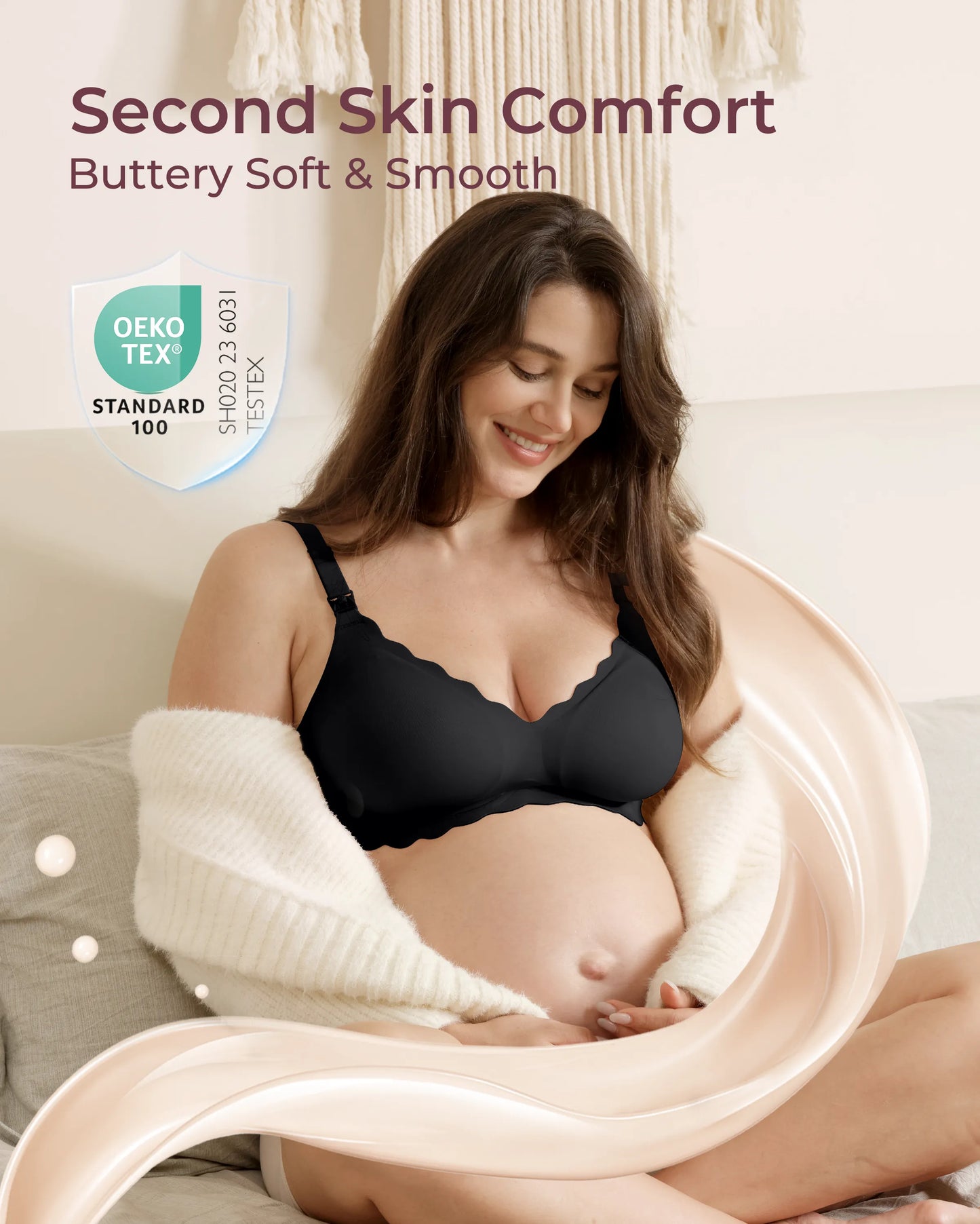 Jelly Strip Seamless Nursing Bra YN46