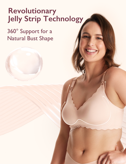 Jelly Strip Seamless Nursing Bra YN46