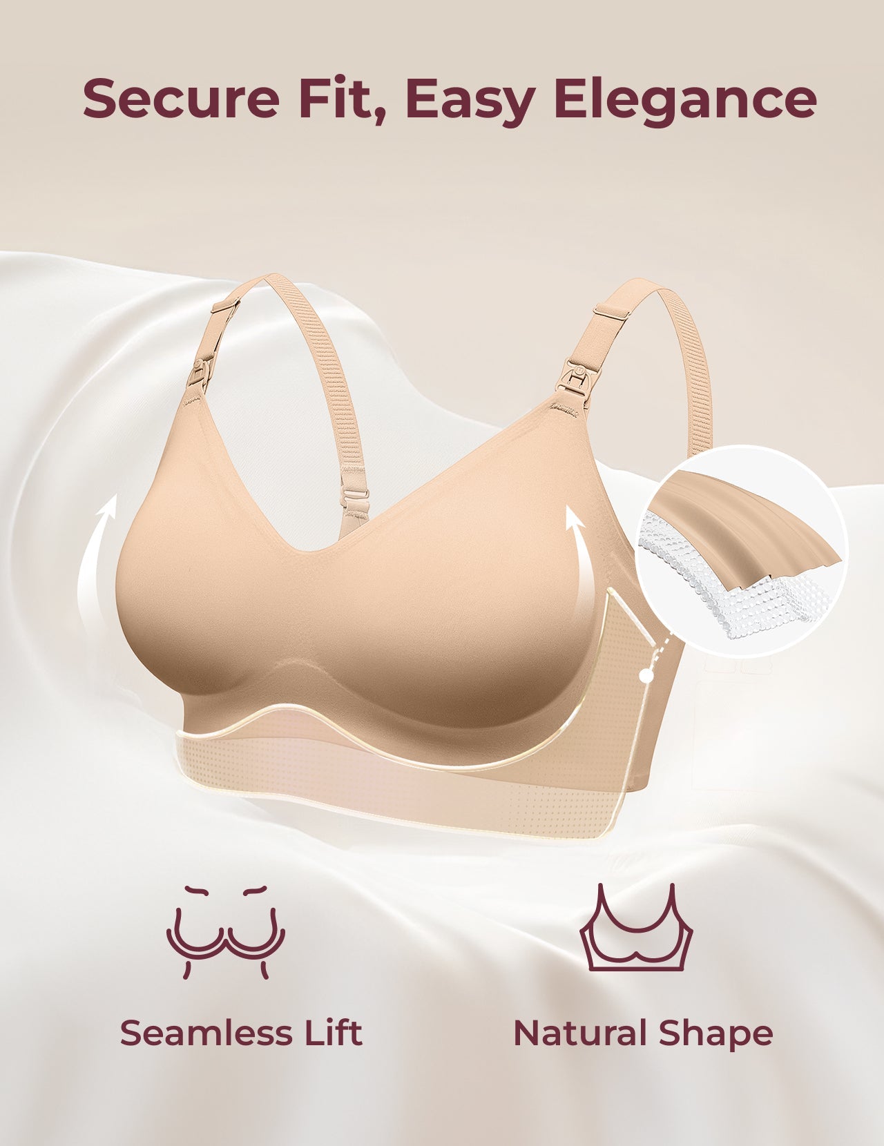 Ultra Soft Seamless Nursing Bra YN21