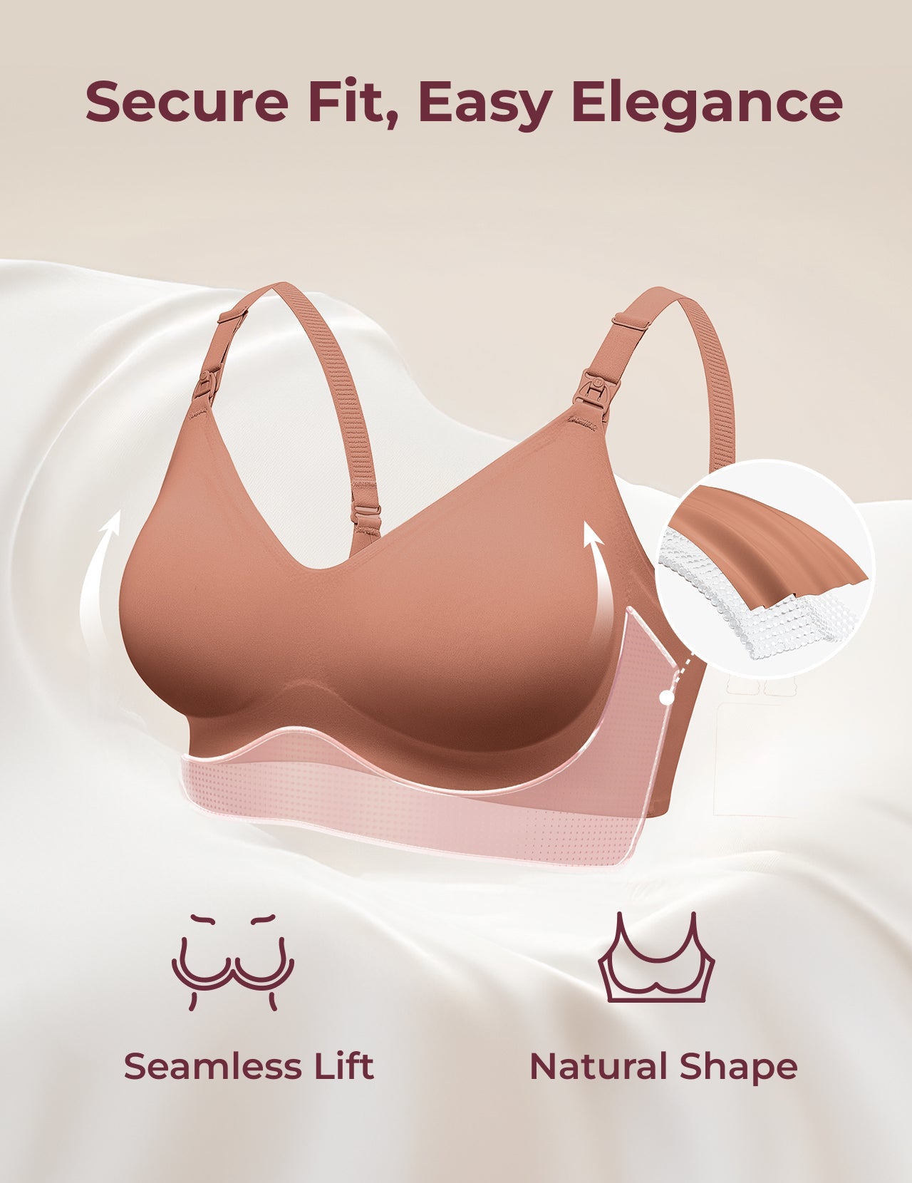 Ultra Soft Seamless Nursing Bra YN21