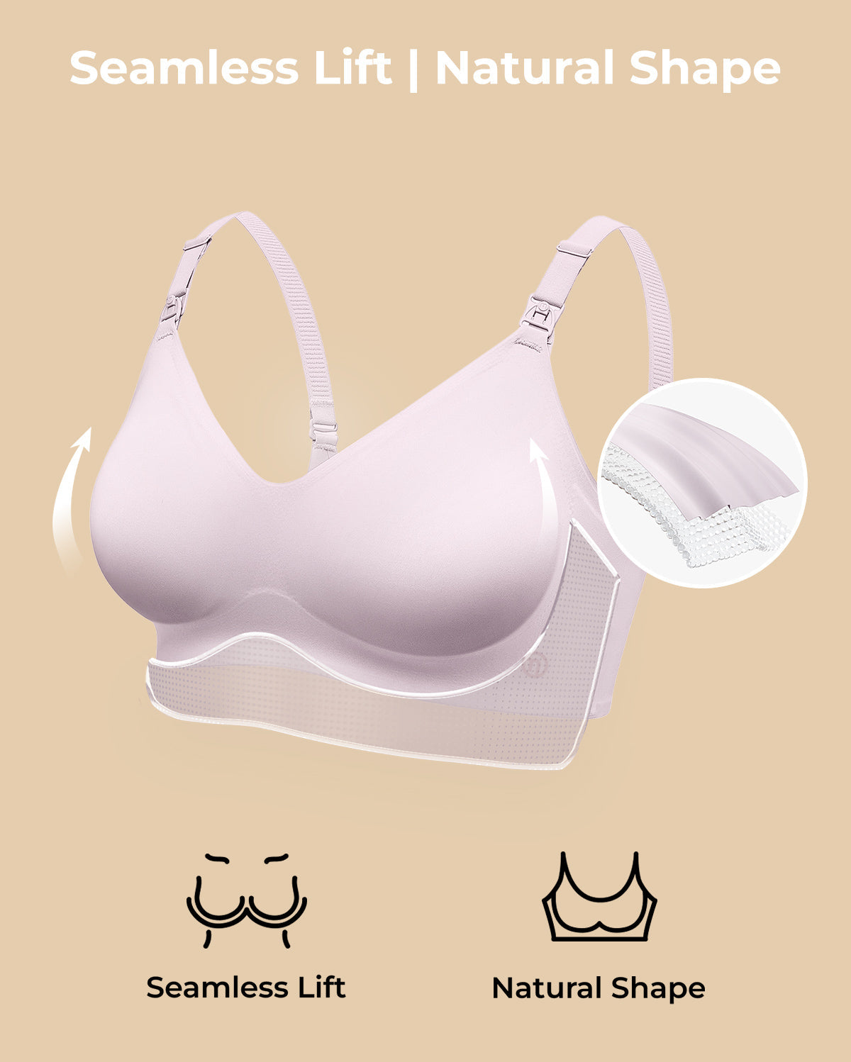 Ultra Soft Seamless Nursing Bra YN21