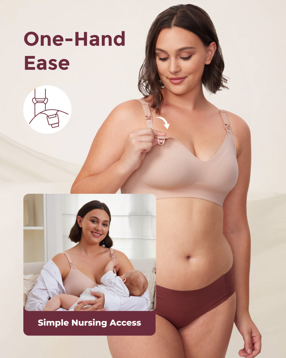 Ultra Soft Seamless Nursing Bra YN21