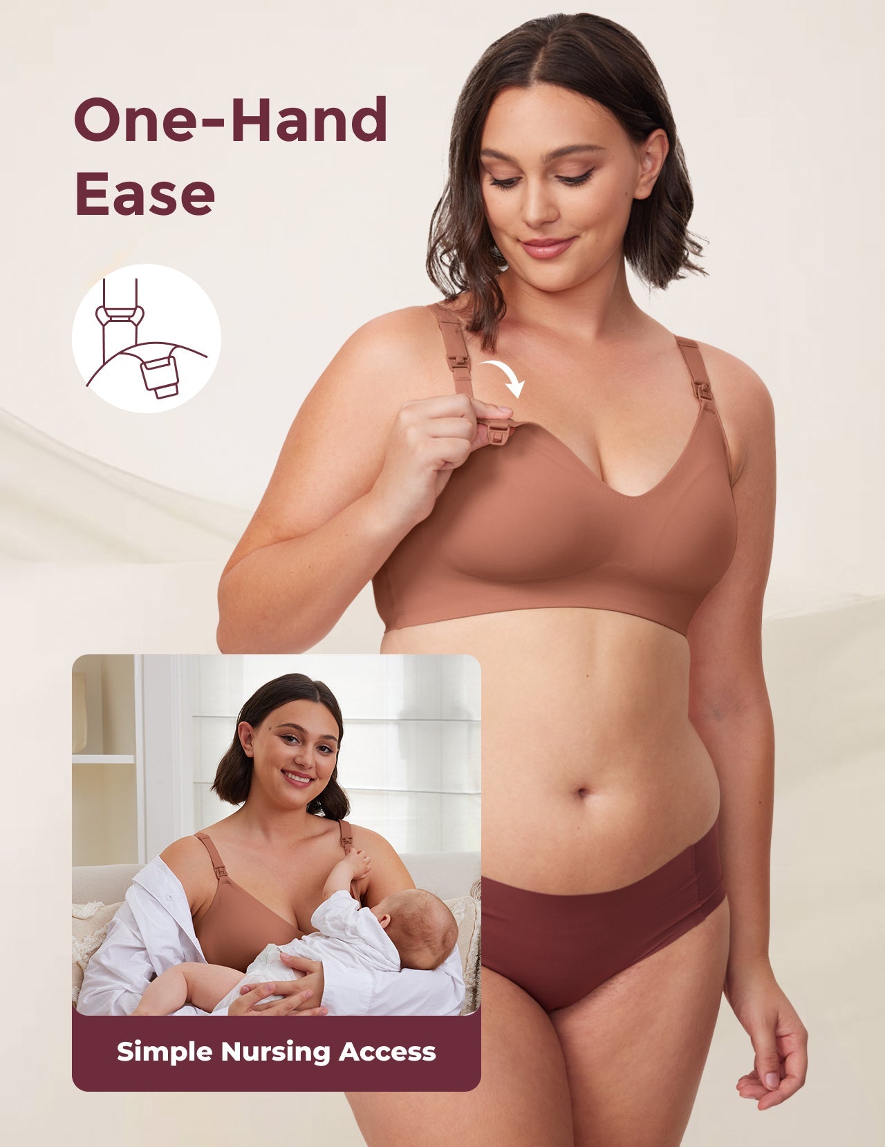 Ultra Soft Seamless Nursing Bra YN21