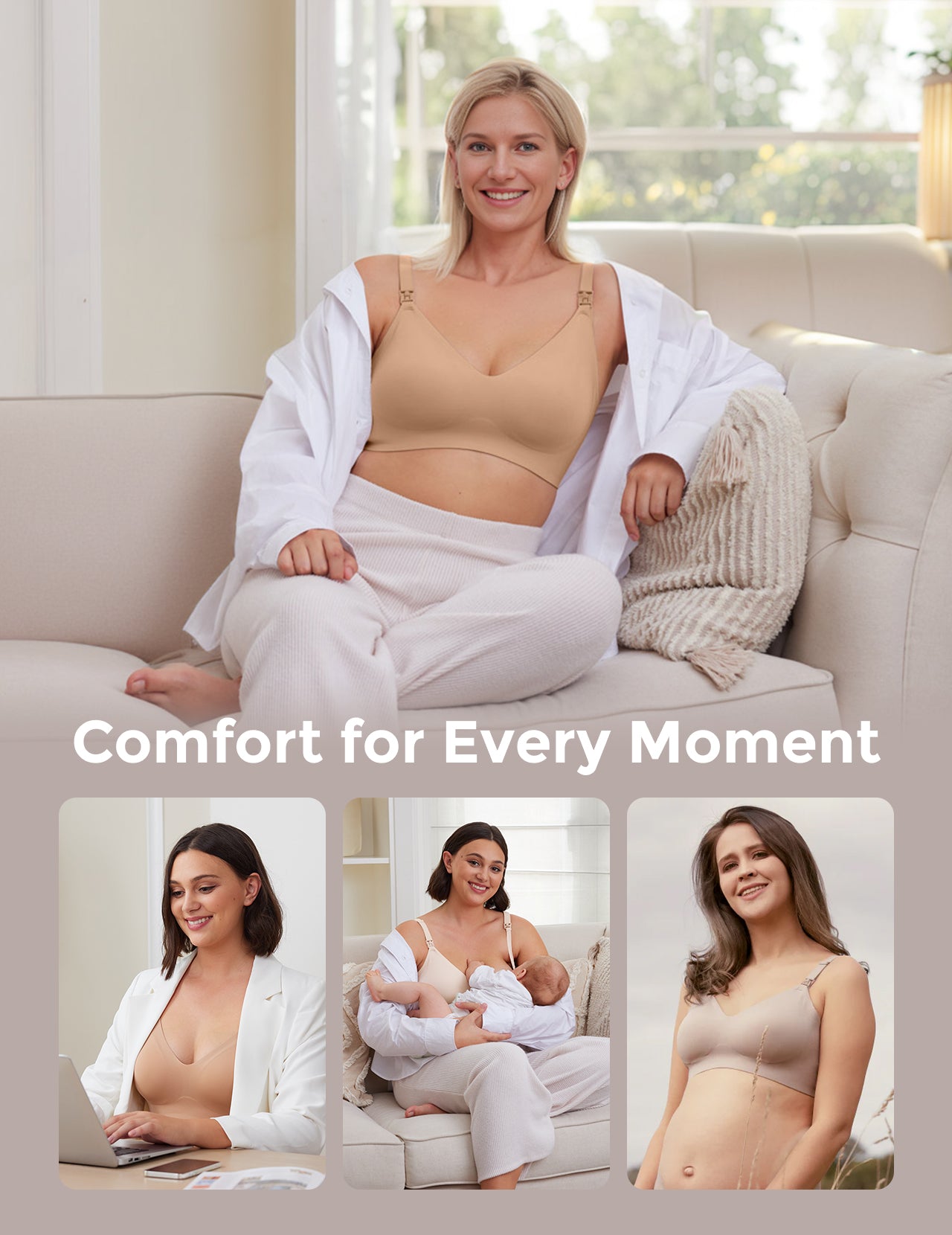 Ultra Soft Seamless Nursing Bra YN21
