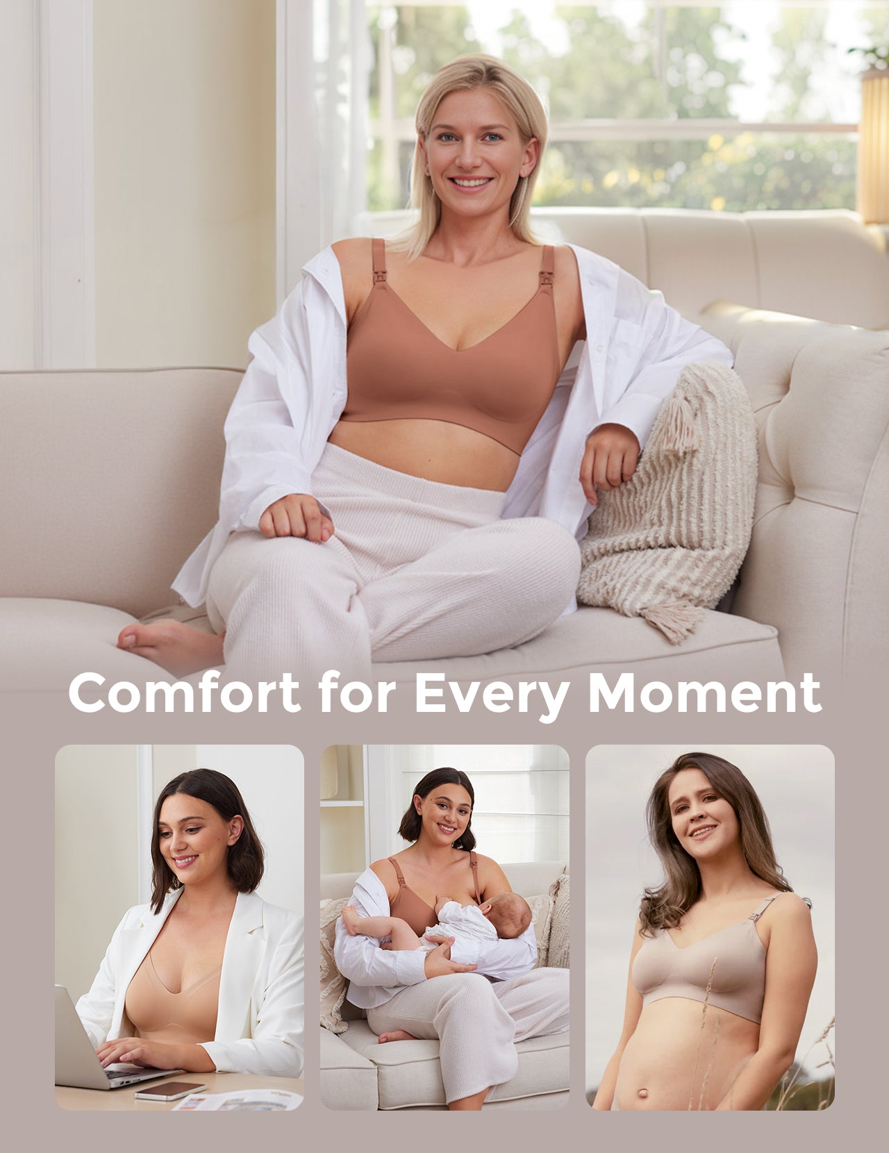 Ultra Soft Seamless Nursing Bra YN21