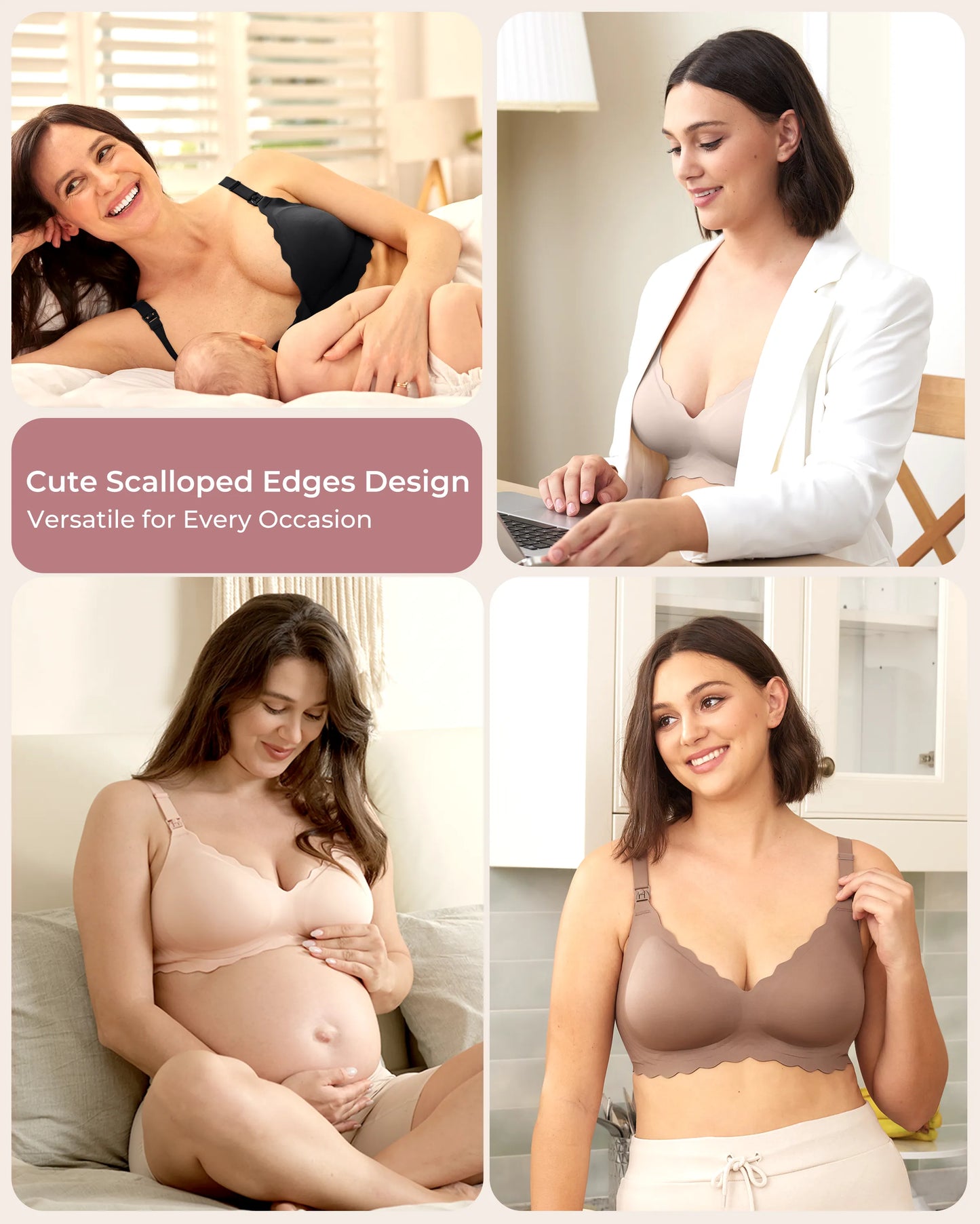 Jelly Strip Seamless Nursing Bra YN46