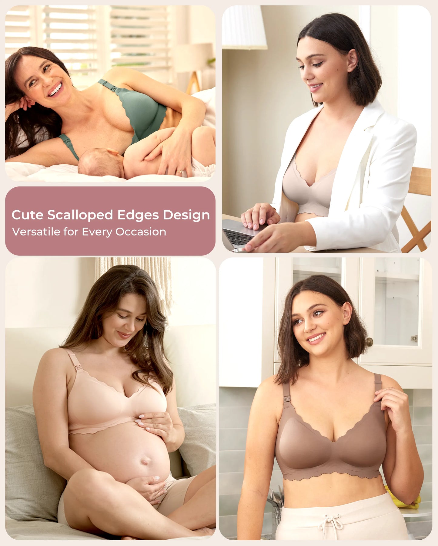 Jelly Strip Seamless Nursing Bra YN46