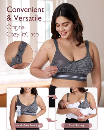 DEX - 4-in-1 Hands Free Seamless Stretch Fabric Pumping Bra-HF022