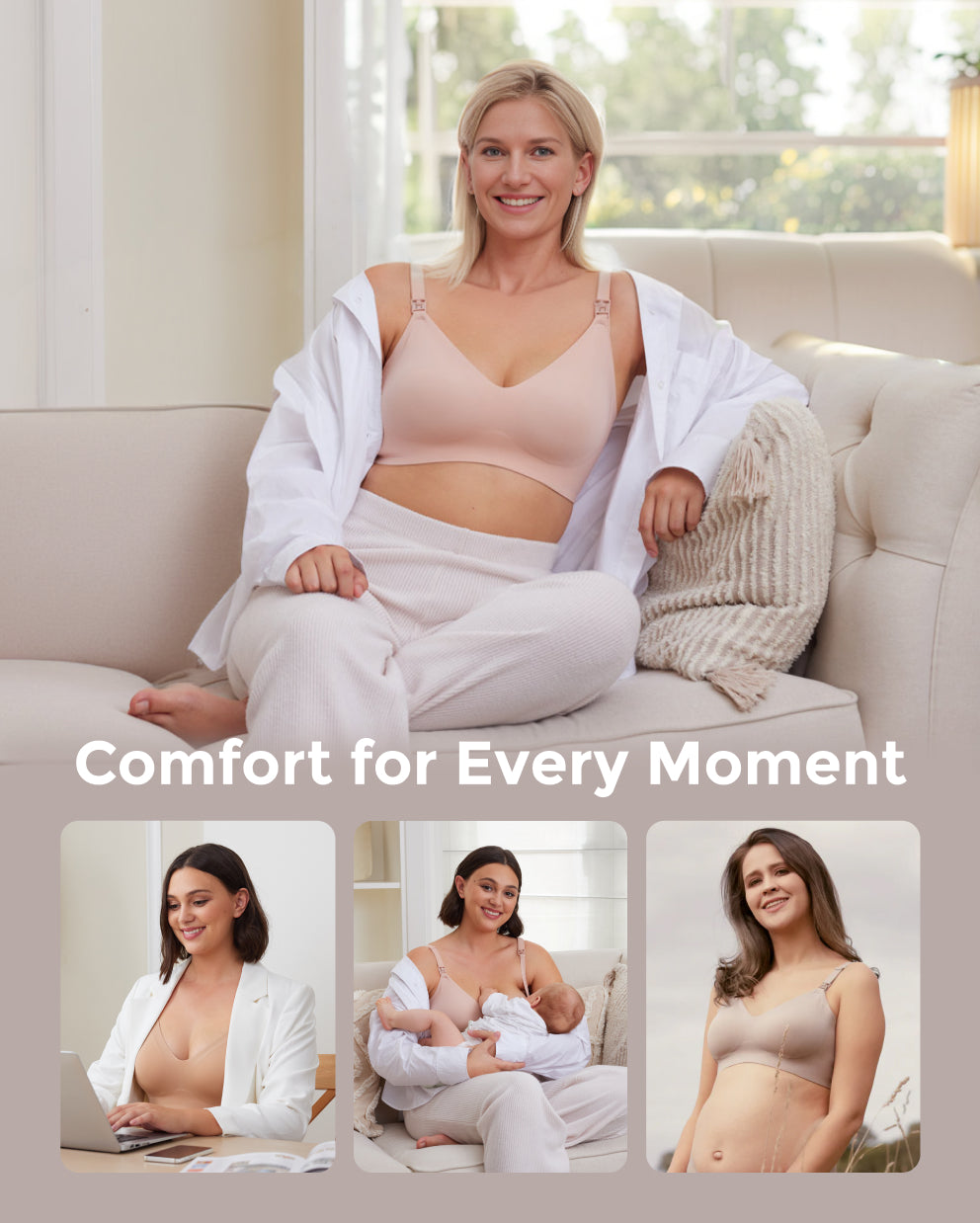 Ultra Soft Seamless Nursing Bra YN21