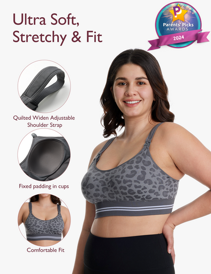 DEX - 4-in-1 Hands Free Seamless Stretch Fabric Pumping Bra-HF022