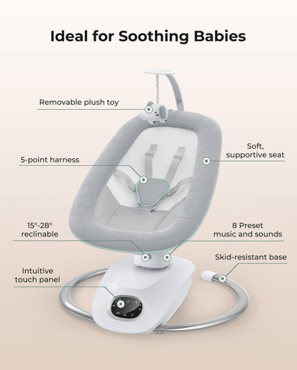 CocoSway 3D-Motion Electric Baby Swing