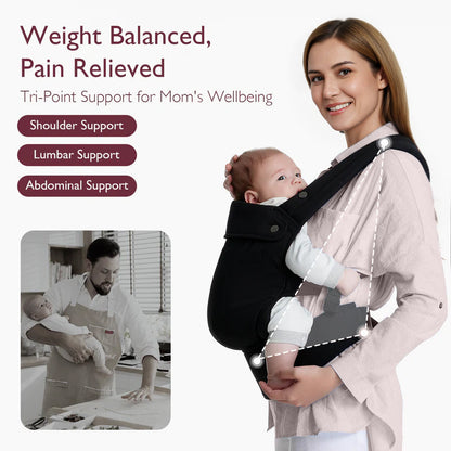 PureHug Baby Carrier - Ergonomic Cozy & Lightweight